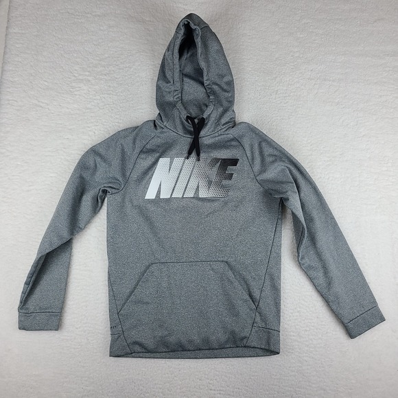 Nike Hoodie Mens Small Gray Dri Fit Sweater Activewear - Picture 1 of 12